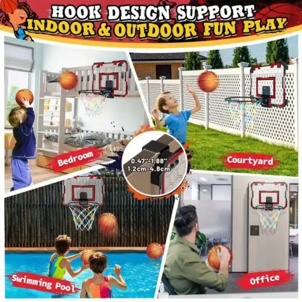 Mini aro de baloncesto LED $60 usd