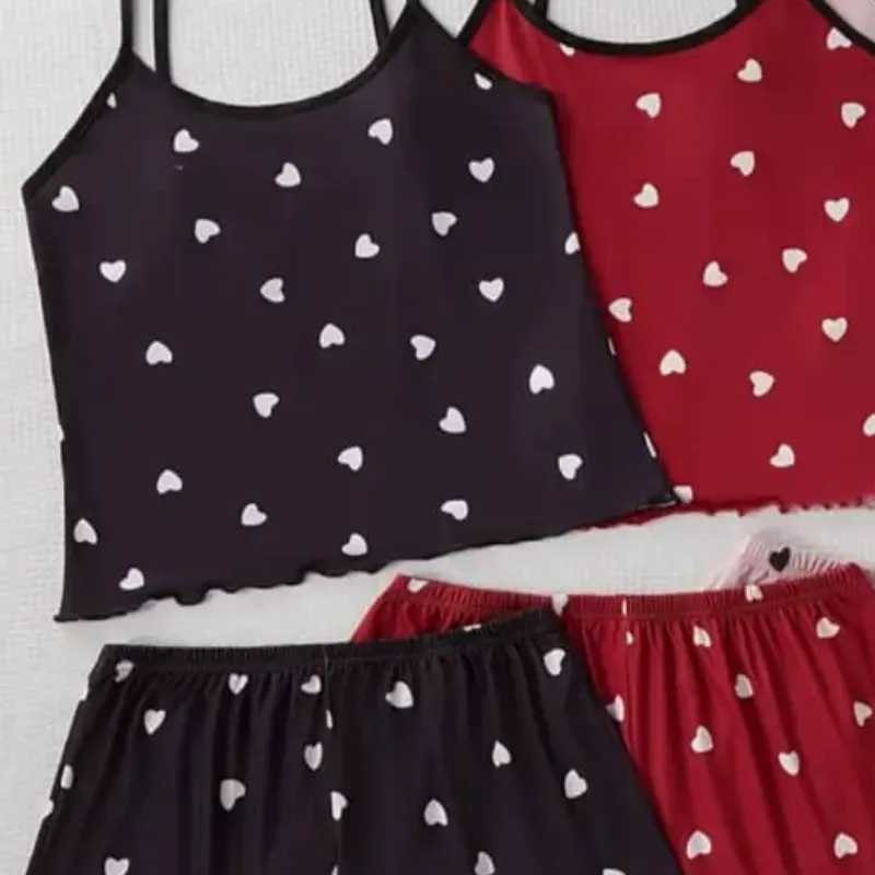 Conj corazones negro (ID 34)