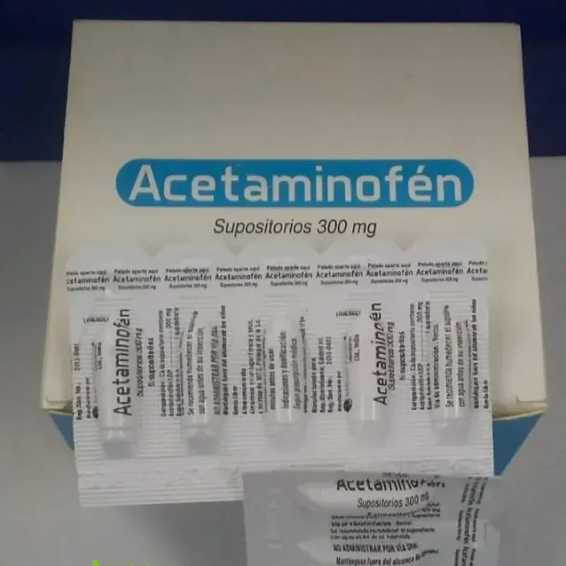  Supositorios Acentaminofen (300 mg)
