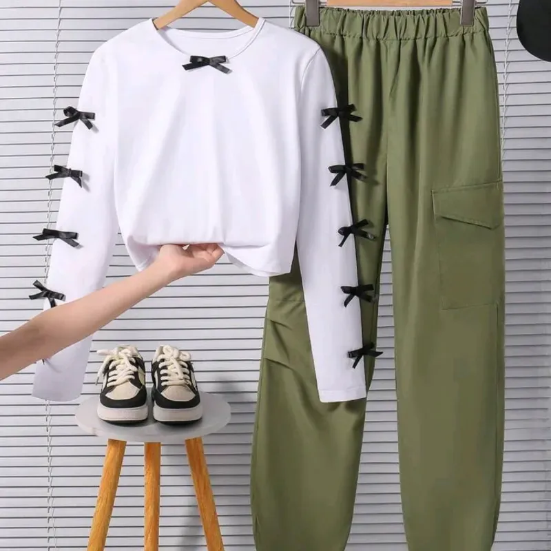  Conjunto de pantalón y enguatada — Verde/ Blanco