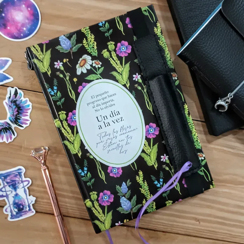 Agenda organizador de flores silvestres