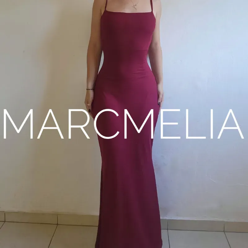 VESTIDO FUNDA C/COLA y TIRANTES (ENCARGO)