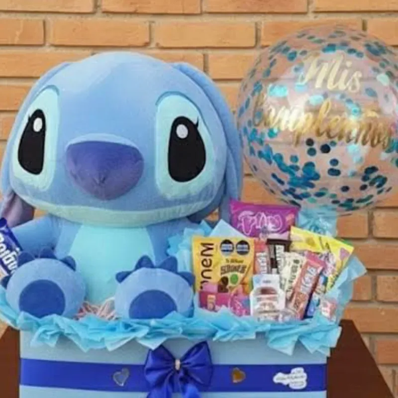 Caja de Stitch+ globo burbuja