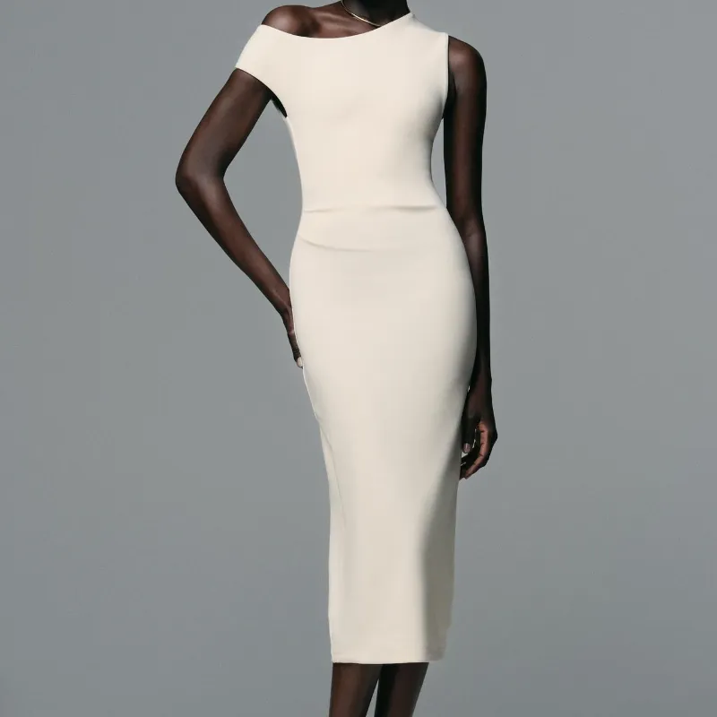 Vestido Midi Frunces