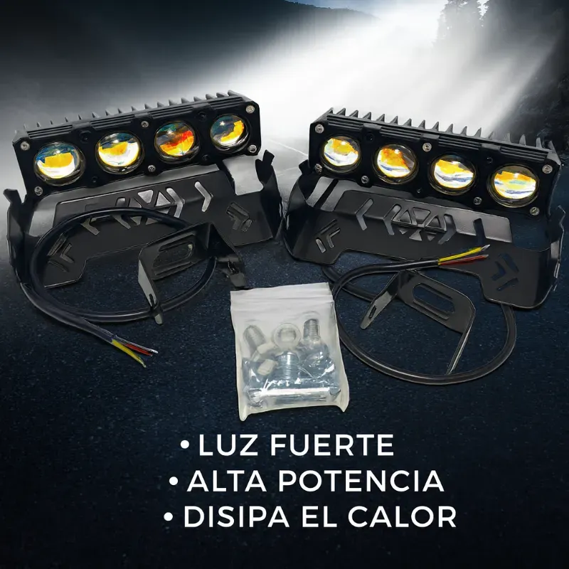 Neblinero lupa 4 led