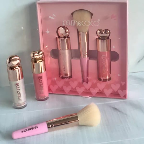 Set de rubor e iluminador