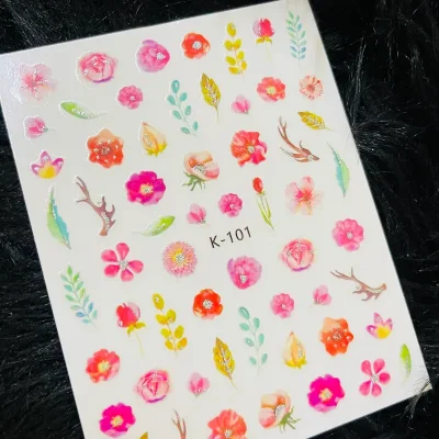 Calcomanía flores