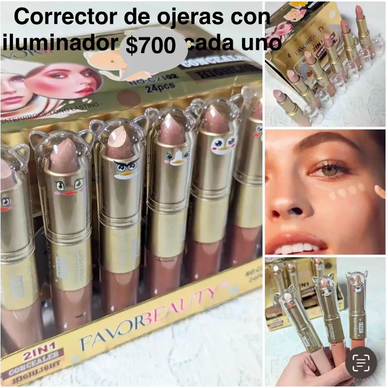 Iluminador y corrector de ojeras