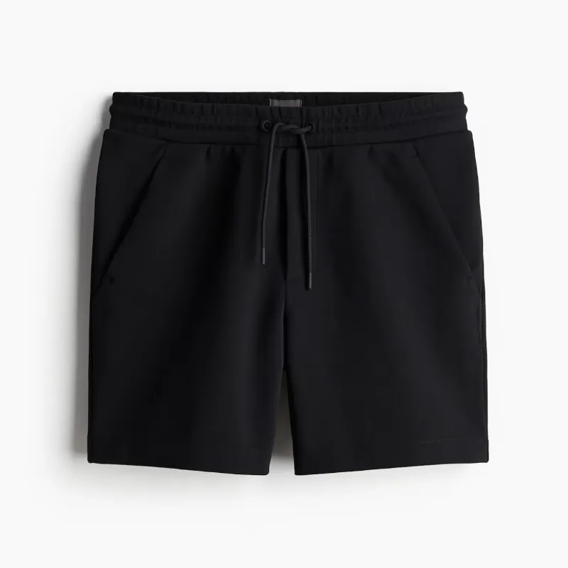 Short de felpa negro