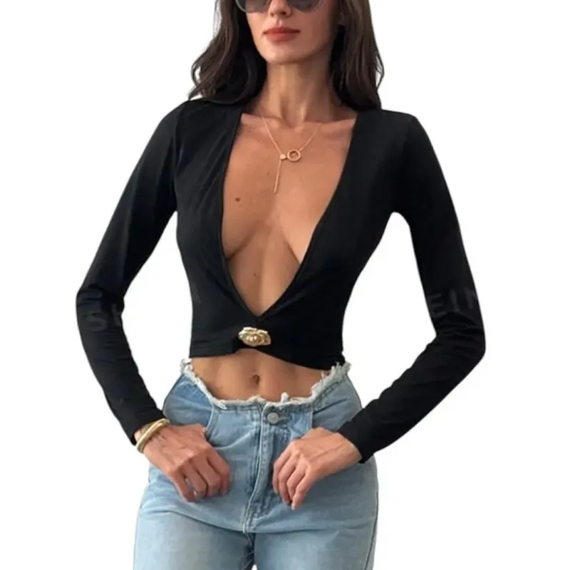 Blusa de mangas largas