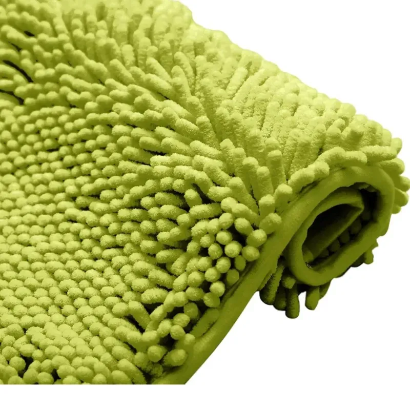 Alfombra de chenilla color verde