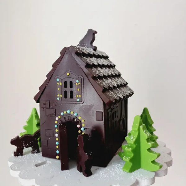 Kit Crea tu Casita de Chocolate (chocolate negro y blanco)