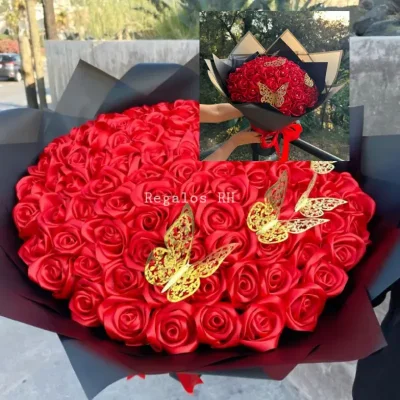 Ramo buchón de 50 a 100 rosas