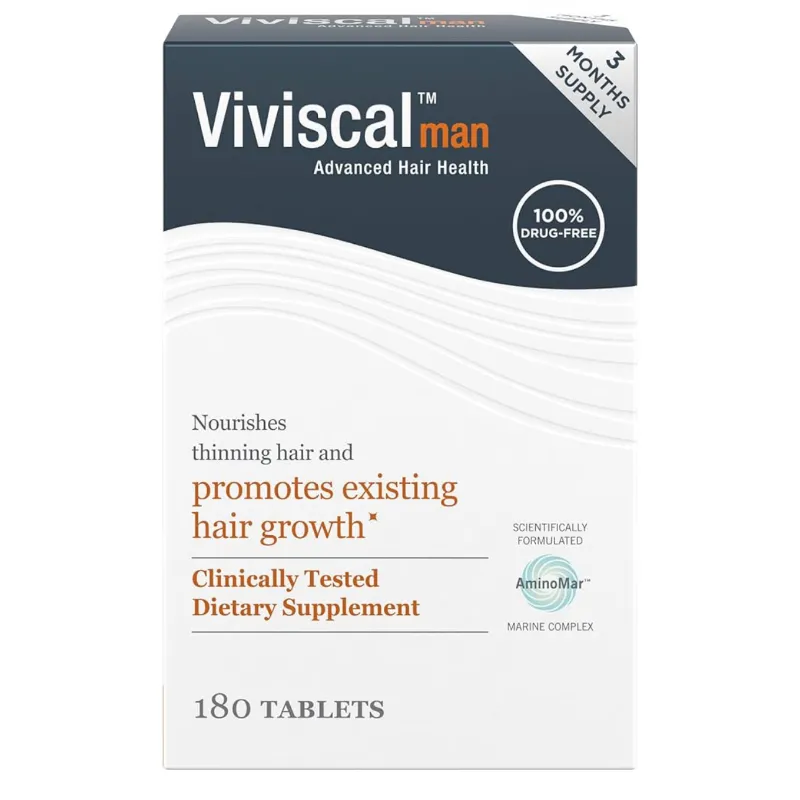 Viviscal para hombres 180 tabletas para 3 meses