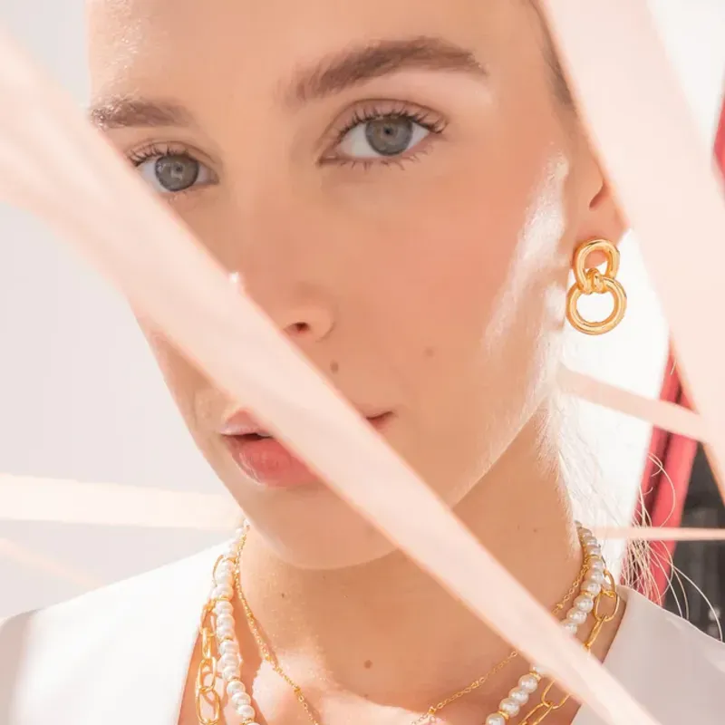 Aretes Eslabón Nudo