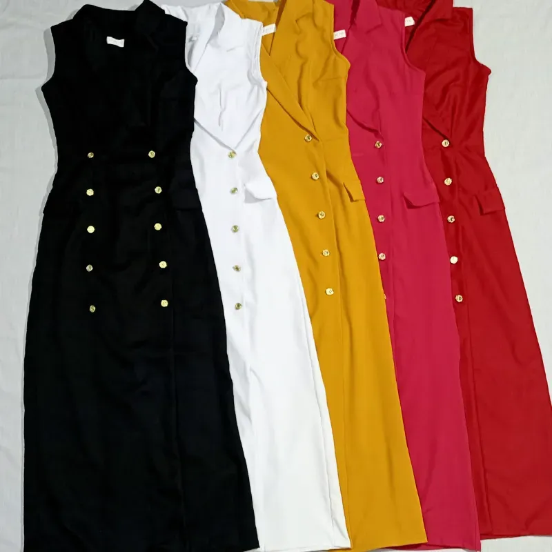 Vestido sastre largo