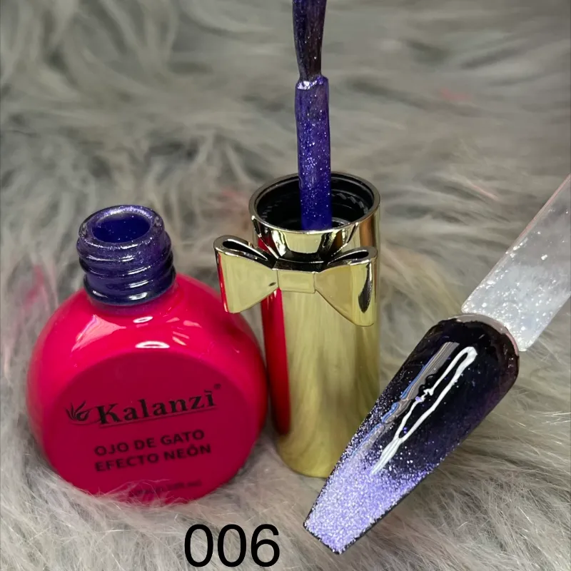 Ojo de gato efecto neón