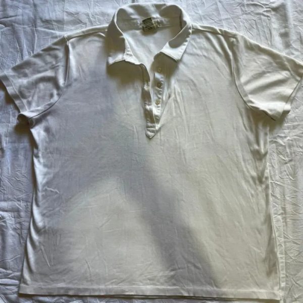 Pullover Blanco de Cuello Talla L