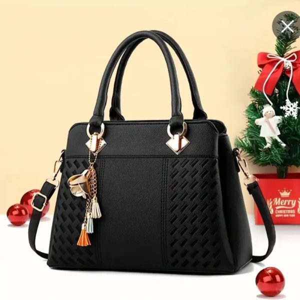 Bolso elegante doble asa con adorno
