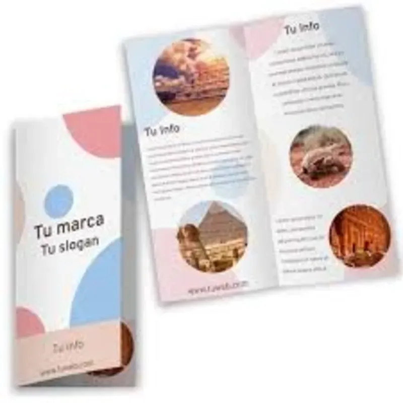  Díptico en Papel Bond