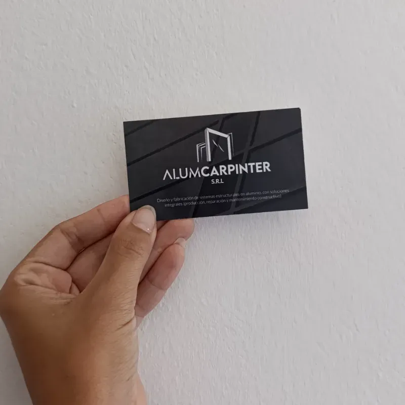 Tarjetas de Presentación Premium Cartulina Cromada