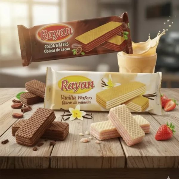 Paquete de sorberto Rayan sabores  fresa vainilla y chocolate