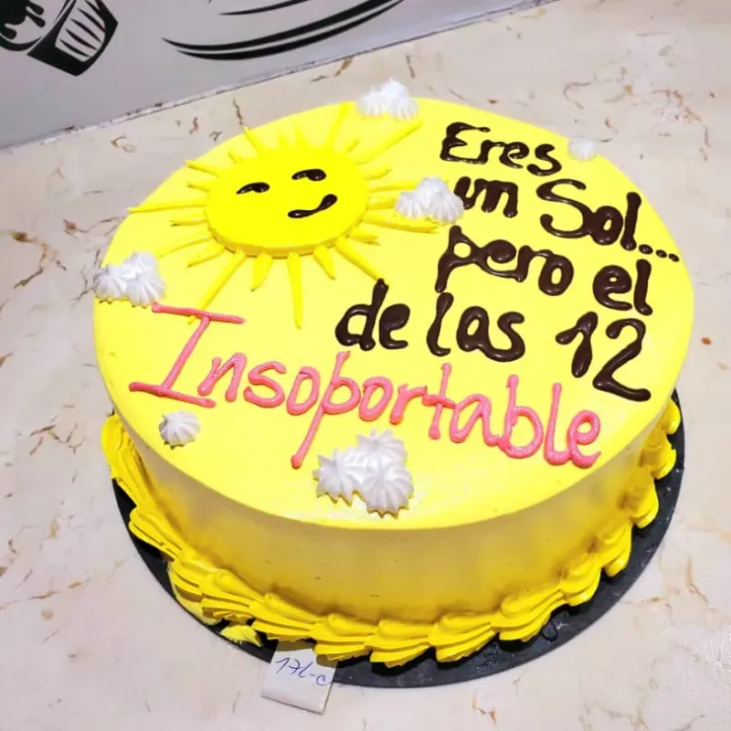 Cake con frase