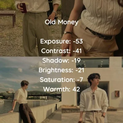 Edición fotográfica Old Money