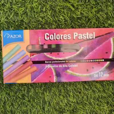 Tizas de colores pastel 12 unidades