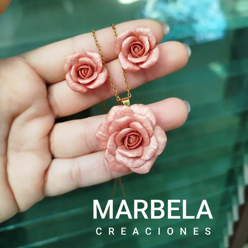 ✨Juego de Rosas Salmón✨