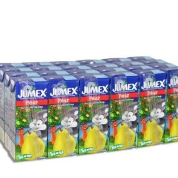 Caja de jugo de pera