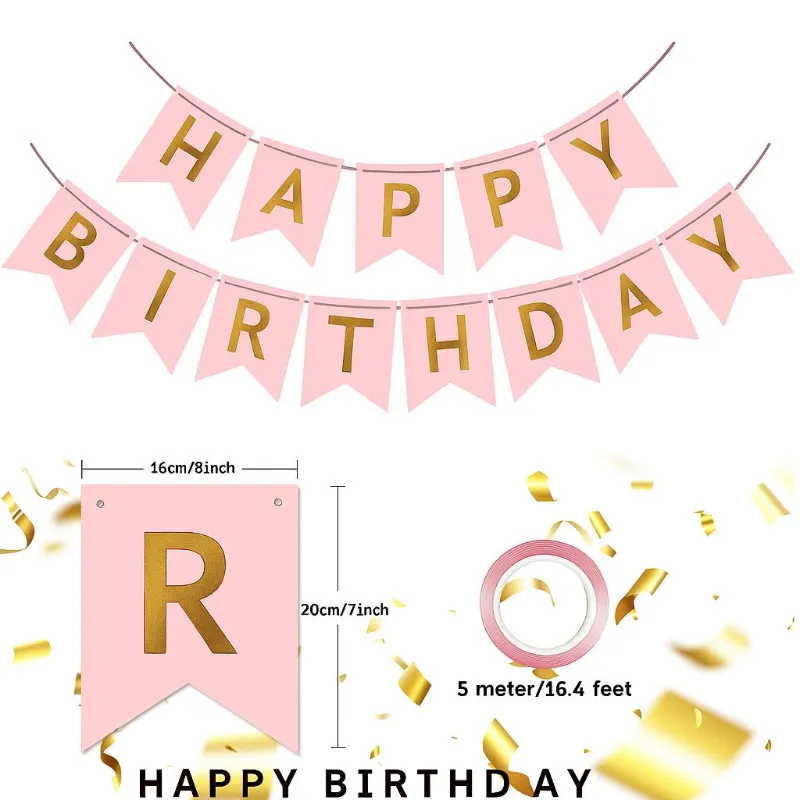 Banderines Feliz Cumpleaños