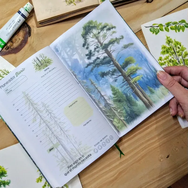Planner de árbol ponderosa