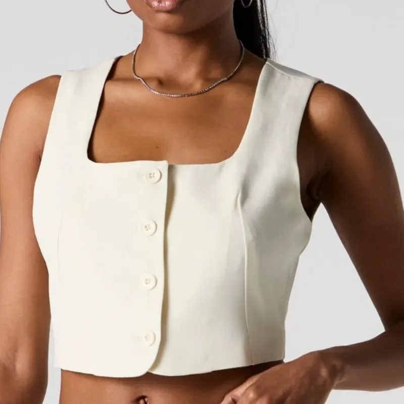 Chaleco blanco elegante