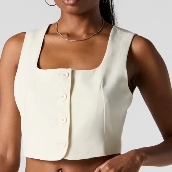 Chaleco blanco elegante