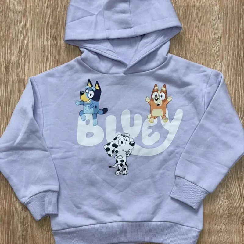 Abrigo con Bluey color violeta