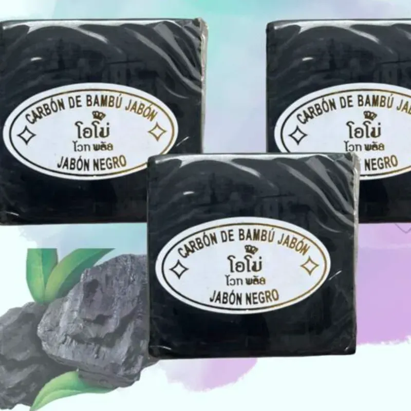 Jabón de carbón de bambú