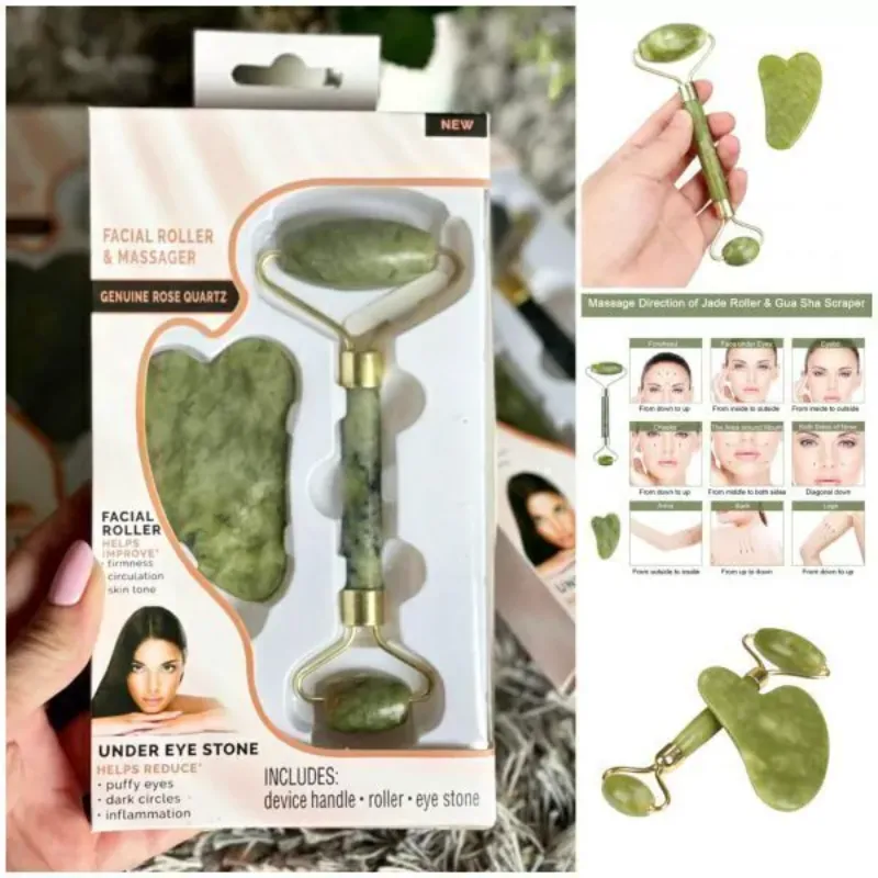 Rodillo de Jade y Piedra Guasha