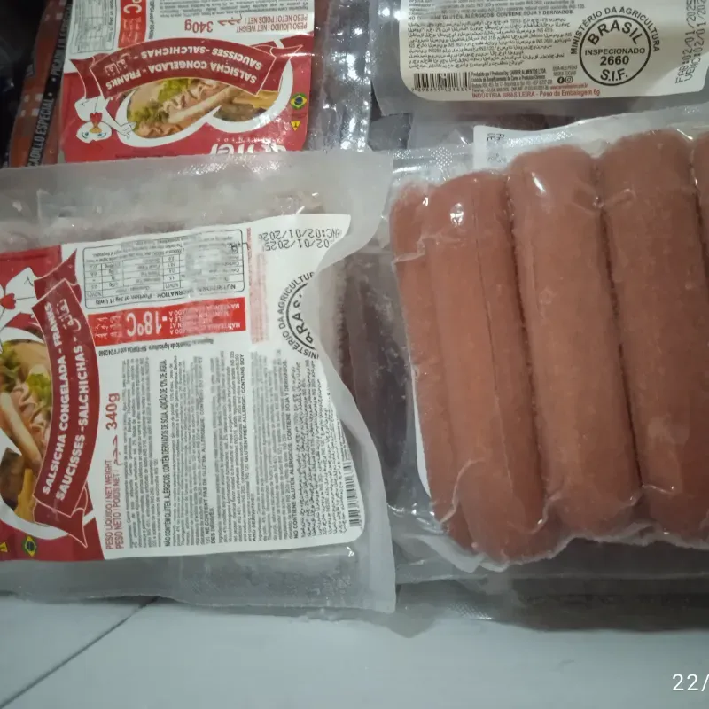 Salchicha de pollo 340g (10 unidades)