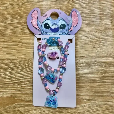 Set de pulso, anillo y collar de Stitch