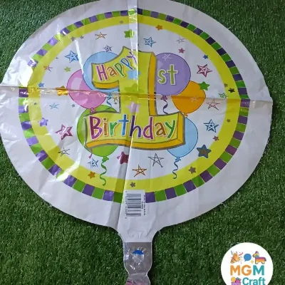 Globo redondo metálico