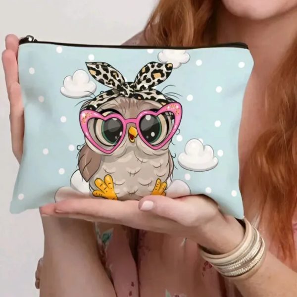 Organizador de cosméticos/estampado de búho