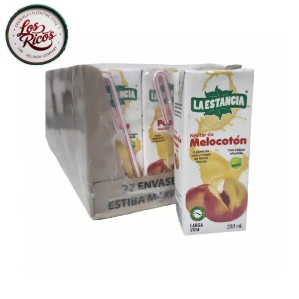 Caja de Jugo De Melocotón la estancia 