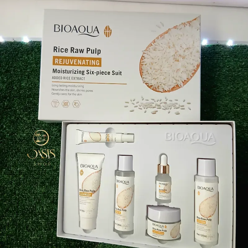 Set BIOAQUA hidratante de Arroz (6 piezas)