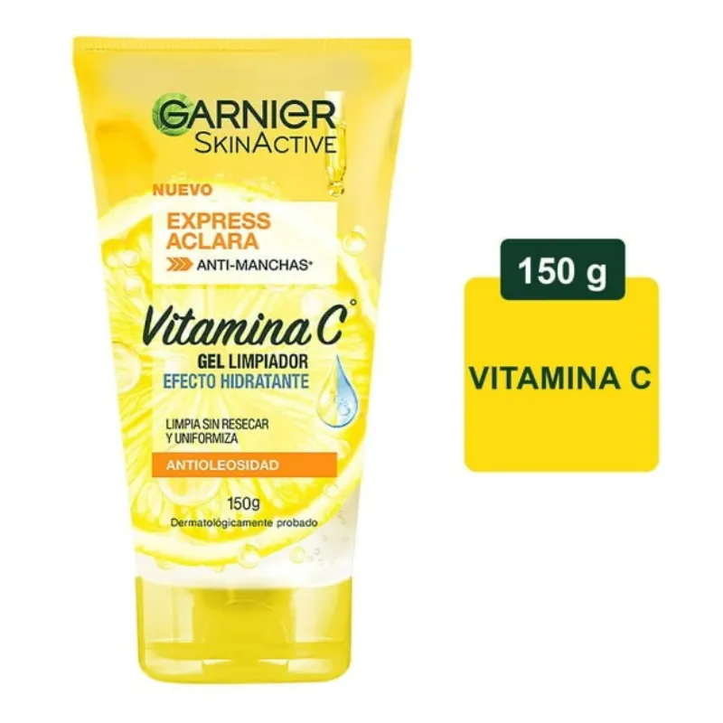 Garnier SkinActive Express Aclara Gel Limpiador con Vitamina C