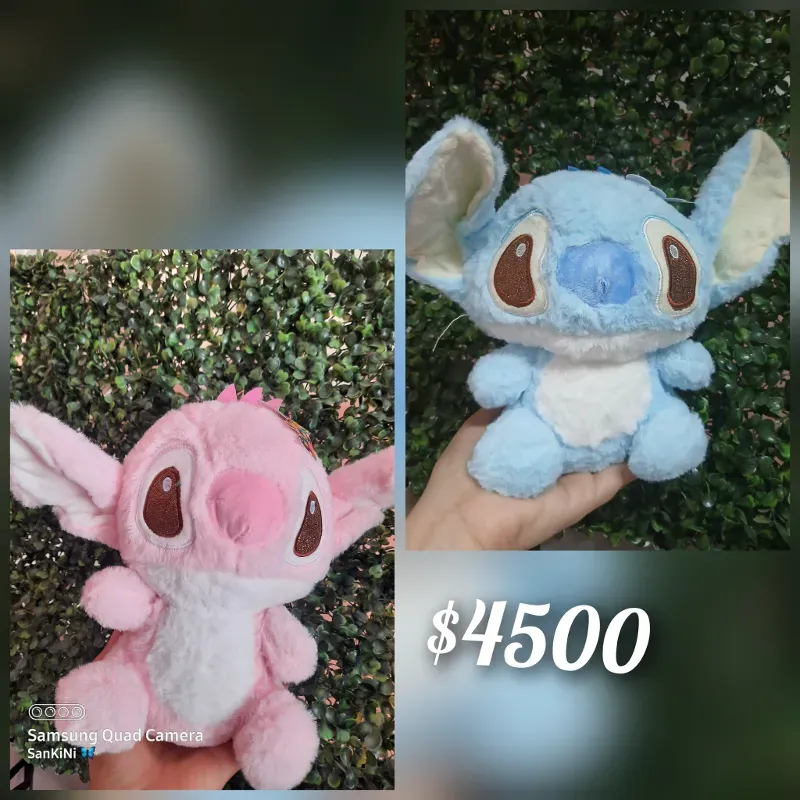 Peluches Stitch y Angela