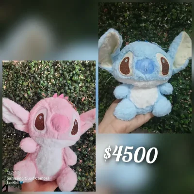 Peluches Stitch y Angela