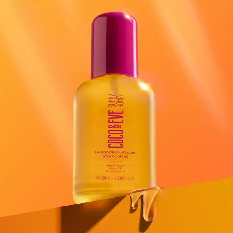 Coco & Eve Sunny Honey Tan Boosting Anti-Aging Body Oil SPF 30