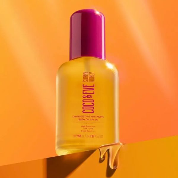 Coco & Eve Sunny Honey Tan Boosting Anti-Aging Body Oil SPF 30