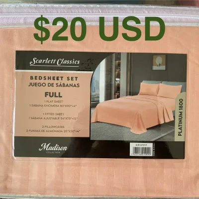 Juego de sábanas cameras ( 1800 Hilos)